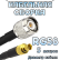 Кабельная сборка 50 Ом на RG-58 с разъемами TNC-male - MCX-female, 5 метров