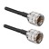 Кабельная сборка 50 Ом на RG-58 с разъемами UHF-male (PL259) - UHF-male (PL259), 0,5 метра