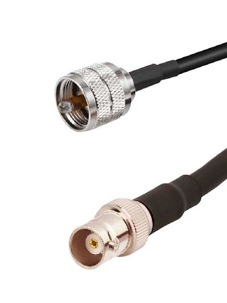 Кабельная сборка RG-213 с разъемами UHF-male - BNC-female, 4 метра