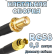 Кабельная сборка 50 Ом на RG-58 с разъемами SMA-female - MCX-female, 0,5 метра