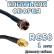 Кабельная сборка 50 Ом на RG-58 с разъемами SMA-female - F-male, 1 метр