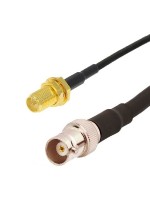 Кабельная сборка 5D-FB с разъемами BNC-female - RP-SMA-female, 0,5 метра