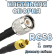 Кабельная сборка 50 Ом на RG-58 с разъемами TNC-male - MCX-female, 1 метр
