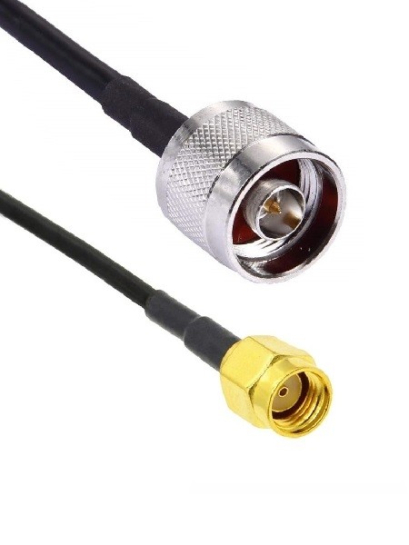 Кабельная сборка RG-213 с разъемами N-male - RP-SMA-male, 25 метров