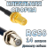 Кабельная сборка 50 Ом на RG-58 с разъемами RP-SMA-female - F-female, 14 метров