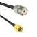 Кабельная сборка 50 Ом на RG-58 с разъемами UHF-female (SO239) - RP-SMA-male, 7 метров