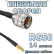 Кабельная сборка 50 Ом на RG-58 с разъемами UHF-male - MCX-male, 14 метров