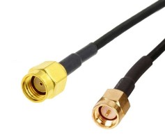 Кабельная сборка 50 Ом на 5D-FB с разъемами SMA-male - RP-SMA-male, 14 метров