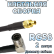 Кабельная сборка 50 Ом на RG-58 с разъемами MMCX-female - QMA-male (угловой), 2 метра