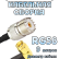 Кабельная сборка 50 Ом на RG-58 с разъемами UHF-female - SMA-male (угловой), 9 метров