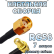 Кабельная сборка 50 Ом на RG-58 с разъемами RP-SMA-male - SMA-female (угловой), 7 метров