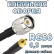 Кабельная сборка 50 Ом на RG-58 с разъемами TNC-male - MMCX-male, 0,5 метра 