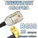 Кабельная сборка 50 Ом на RG-58 с разъемами UHF-female - SMA-male (угловой), 25 метров