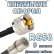 Кабельная сборка 50 Ом на RG-58 с разъемами UHF-male - QMA-male, 9 метров