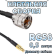 Кабельная сборка 50 Ом на RG-58 с разъемами UHF-male - MCX-male, 0,5 метра