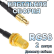 Кабельная сборка 50 Ом на RG-58 с разъемами RP-SMA-female - MCX-male, 2 метра