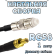 Кабельная сборка 50 Ом на RG-58 с разъемами FME-female - SMB-male, 1 метр