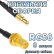 Кабельная сборка 50 Ом на RG-58 с разъемами RP-SMA-female - MCX-male, 8 метров