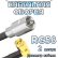 Кабельная сборка 50 Ом на RG-58 с разъемами FME-male - SMA-male (угловой), 2 метра