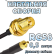 Кабельная сборка 50 Ом на RG-58 с разъемами RP-SMA-female - MMCX-male, 0,5 метра