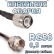Кабельная сборка 50 Ом на RG-58 с разъемами TNC-male - F-male, 0,5 метра