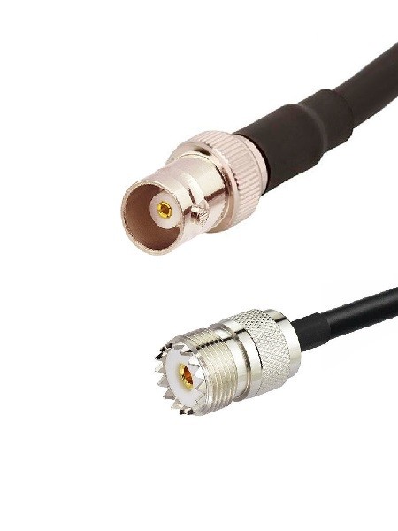 Кабельная сборка RG-213 с разъемами UHF-female - BNC-female, 5 метров