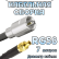 Кабельная сборка 50 Ом на RG-58 с разъемами FME-male - MMCX-female, 7 метров