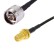 Кабельная сборка RG-213 с разъемами N-male - RP-SMA-female, 2 метра