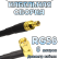 Кабельная сборка 50 Ом на RG-58 с разъемами SMB-male - SMA-male (угловой), 6 метров
