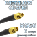 Кабельная сборка 50 Ом на RG-58 с разъемами MCX-female - MCX-female, 2 метра