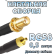 Кабельная сборка 50 Ом на RG-58 с разъемами SMA-female - MMCX-male, 0,5 метра