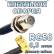 Кабельная сборка 50 Ом на RG-58 с разъемами F-female - SMA-male (угловой), 0,5 метра