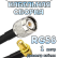 Кабельная сборка 50 Ом на RG-58 с разъемами TNC-male - SMA-female (угловой), 1 метр
