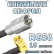 Кабельная сборка 50 Ом на RG-58 с разъемами FME-male - SMA-male (угловой), 10 метров