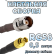 Кабельная сборка 50 Ом на RG-58 с разъемами TNC-female - MCX-female, 0,5 метра