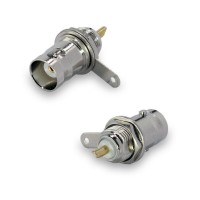 Разъем B-235 NGT BNC(мама, female) на корпус 3/8"-32, с гайкой