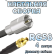 Кабельная сборка 50 Ом на RG-58 с разъемами FME-male - MMCX-female, 4 метра