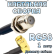 Кабельная сборка 50 Ом на RG-58 с разъемами F-female - SMA-male (угловой), 1 метр