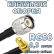 Кабельная сборка 50 Ом на RG-58 с разъемами TNC-male - SMA-female (угловой), 0,5 метра