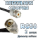 Кабельная сборка 50 Ом на RG-58 с разъемами N-male (угловой) - UHF-female, 2 метра