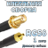 Кабельная сборка 50 Ом на RG-58 с разъемами SMA-female - MMCX-male, 1 метр