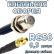 Кабельная сборка 50 Ом на RG-58 с разъемами F-female - MMCX-female, 0,5 метра