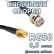 Кабельная сборка 50 Ом на RG-58 с разъемами BNC-male - SMA-female, 0,5 метра