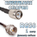 Кабельная сборка 50 Ом на RG-58 с разъемами TNC-male - F-male, 1 метр