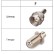 Кабельная сборка 75 Ом на 3C-2V белого цвета с разъемами F-female - F-female, 4 метра