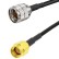 Кабельная сборка RG-213 с разъемами UHF-male - RP-SMA-male, 15 метров