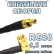Кабельная сборка 50 Ом на RG-58 с разъемами SMB-male - SMA-male (угловой), 0,5 метра
