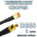 Кабельная сборка 50 Ом на RG-58 с разъемами SMA-male - SMB-male, 1 метр
