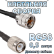 Кабельная сборка 50 Ом на RG-58 с разъемами UHF-male - TNC-male, 0,5 метра