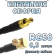 Кабельная сборка 50 Ом на RG-58 с разъемами MCX-male (угловой) - SMB-male, 0,5 метра